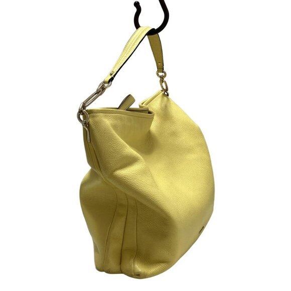 Auth COACH Madison Leather Hobo 27858 Yellow Leather - Shoulder Bag - Picture 4 of 10